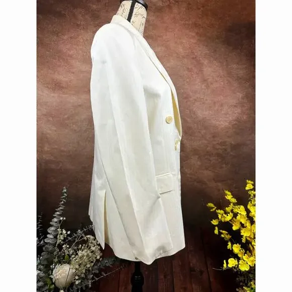 Zadig & Voltaire Vina Coton Blazer - Cream- size 40 (4) - Picture 10 of 16